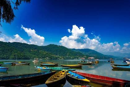Der Fewa See in Pokhara